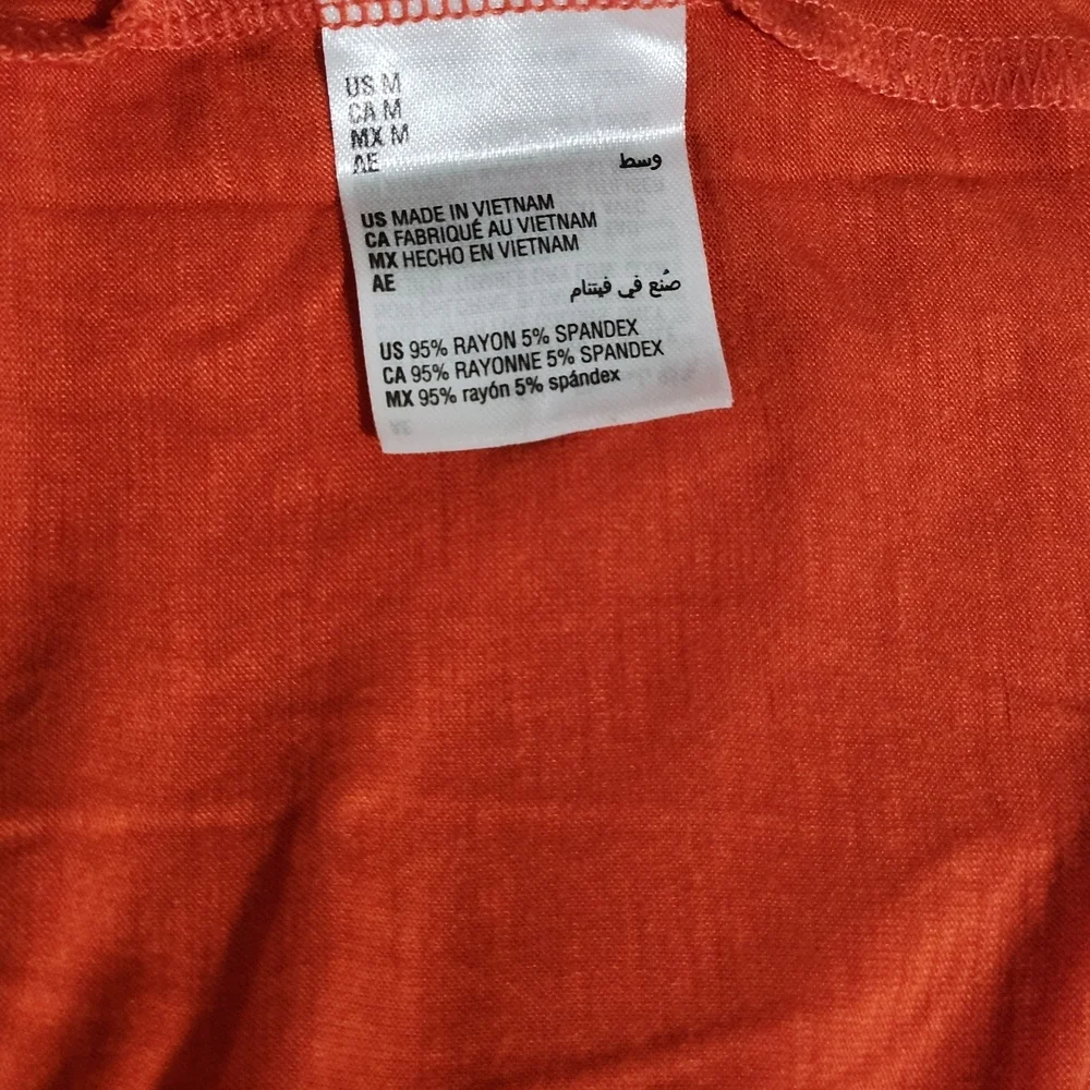 Style & Co. Orange Short Sleeve T-Shirt - Picture 5 of 7